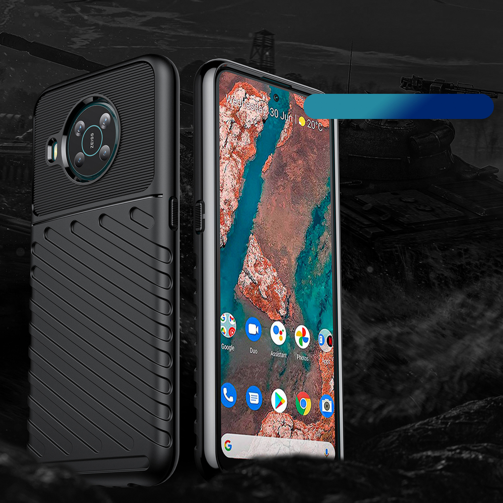 Thunder Case lankstus armored dangtelis Nokia X100 juodas