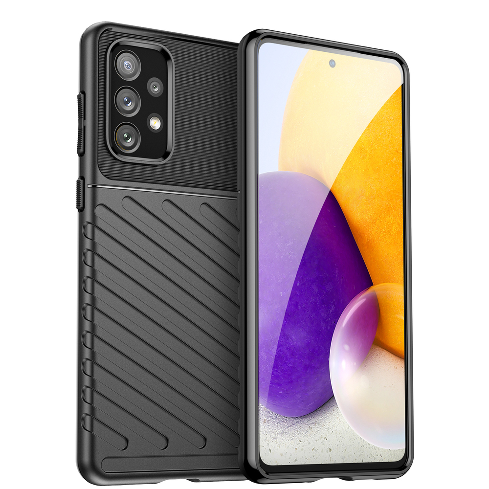 Thunder Case TPU dėklas Samsung Galaxy A73 – juodas