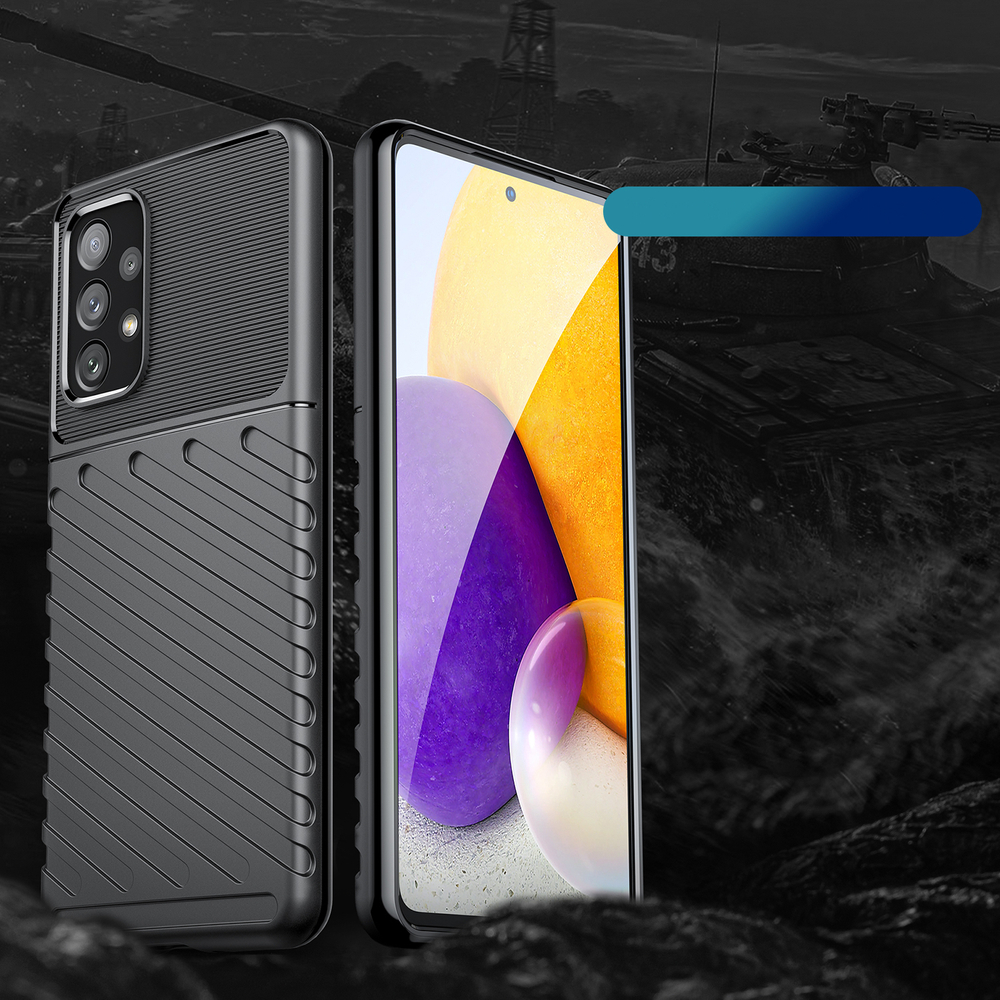 Thunder Case TPU dėklas Samsung Galaxy A73 – juodas