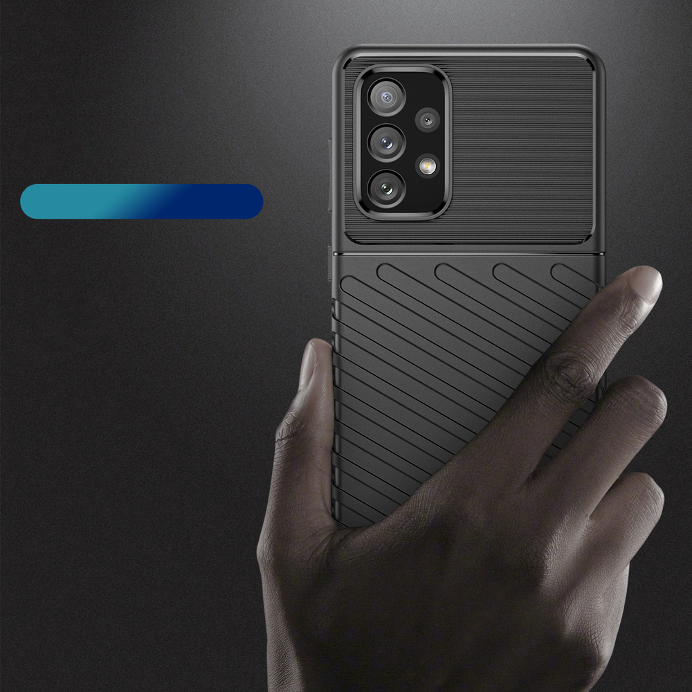 Thunder Case TPU dėklas Samsung Galaxy A73 – juodas