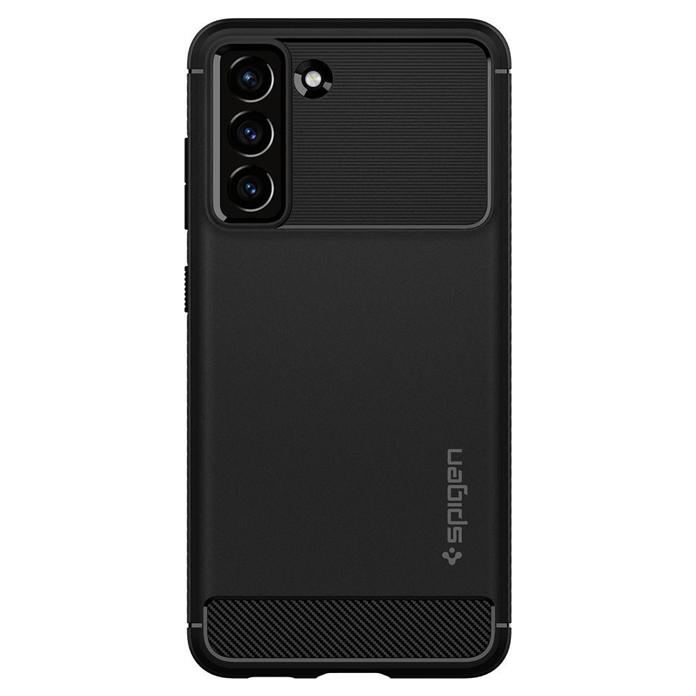 Dėklas Spigen Rugged Armor Galaxy S21 FE, matinis juodas