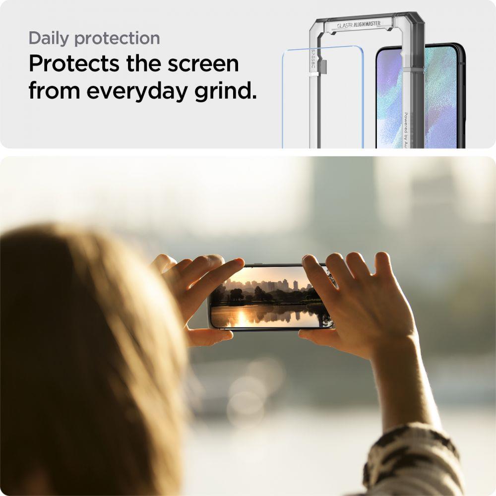 Apsauginis stiklas Spigen Glas.tR AlignMaster, 2 vnt., Galaxy S21 FE