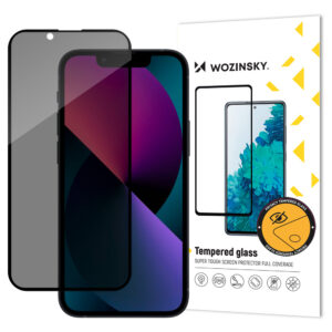 Wozinsky Anti Spy grūdintas stiklas iPhone 16e/14/13/13 Pro