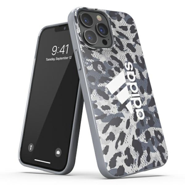 Adidas Leopard dėklas iPhone 13/13 Pro – pilkas