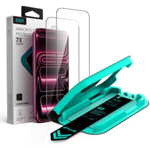 Apsauginis stiklas ESR UltraFit Armorite iPhone 17 Pro / 18 Pro, 2 vnt., juodas