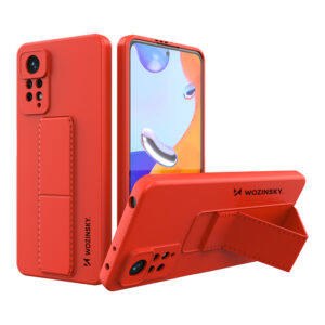 Wozinsky Kickstand dėklas Xiaomi Redmi Note 11 Pro – raudonas