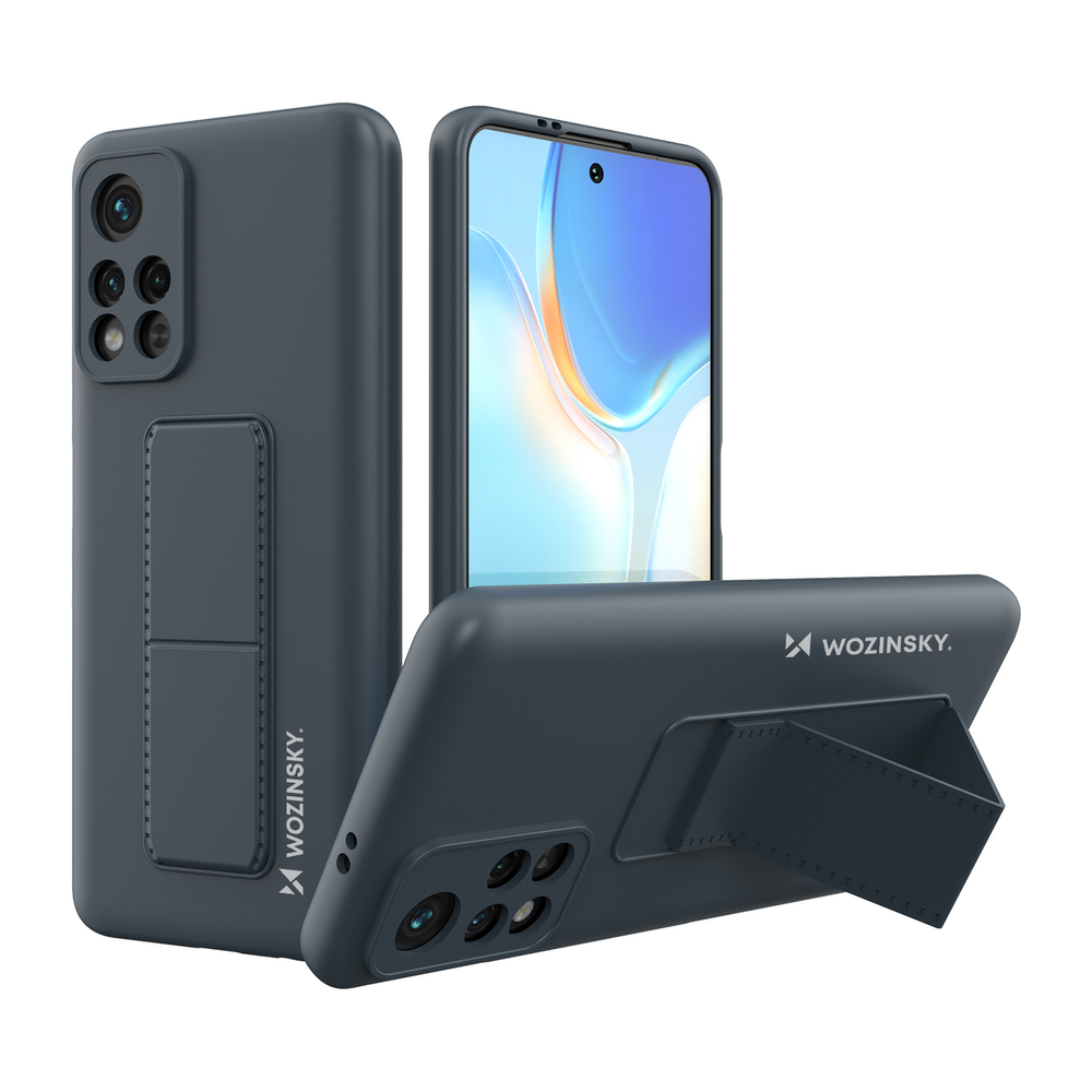 Wozinsky Kickstand dėklas Xiaomi Poco M4 Pro 5G – mėlynas