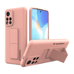 Wozinsky Kickstand dėklas Xiaomi Poco M4 Pro 5G – rožinis