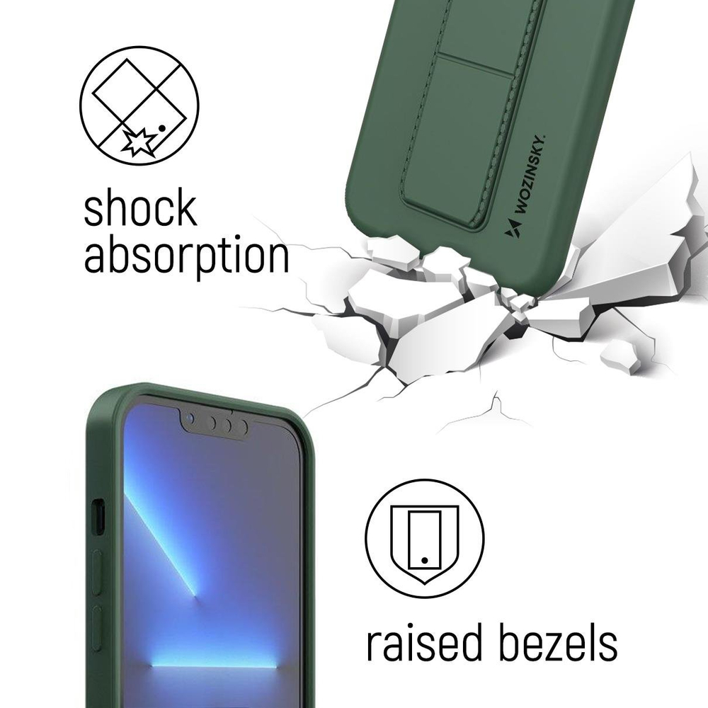 Wozinsky Kickstand dėklas Samsung Galaxy A73 – raudonas