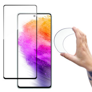 Wozinsky Full Cover Flexi grūdintas stiklas Galaxy A73 – skaidrus