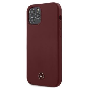 Mercedes-Benz silikoninis dėklas iPhone 12/12 Pro – raudonas