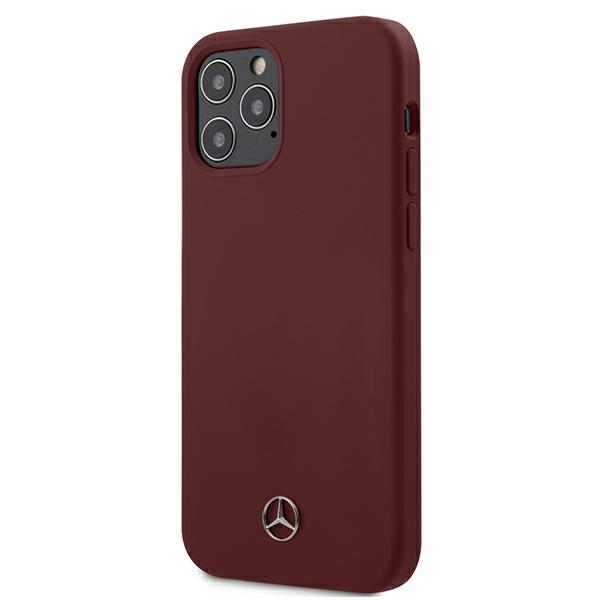 Mercedes-Benz silikoninis dėklas iPhone 12/12 Pro – raudonas