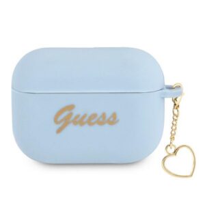 Guess silikoninis dėklas AirPods Pro – mėlynas