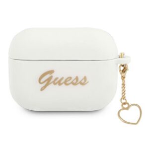 Guess silikoninis dėklas AirPods Pro – baltas