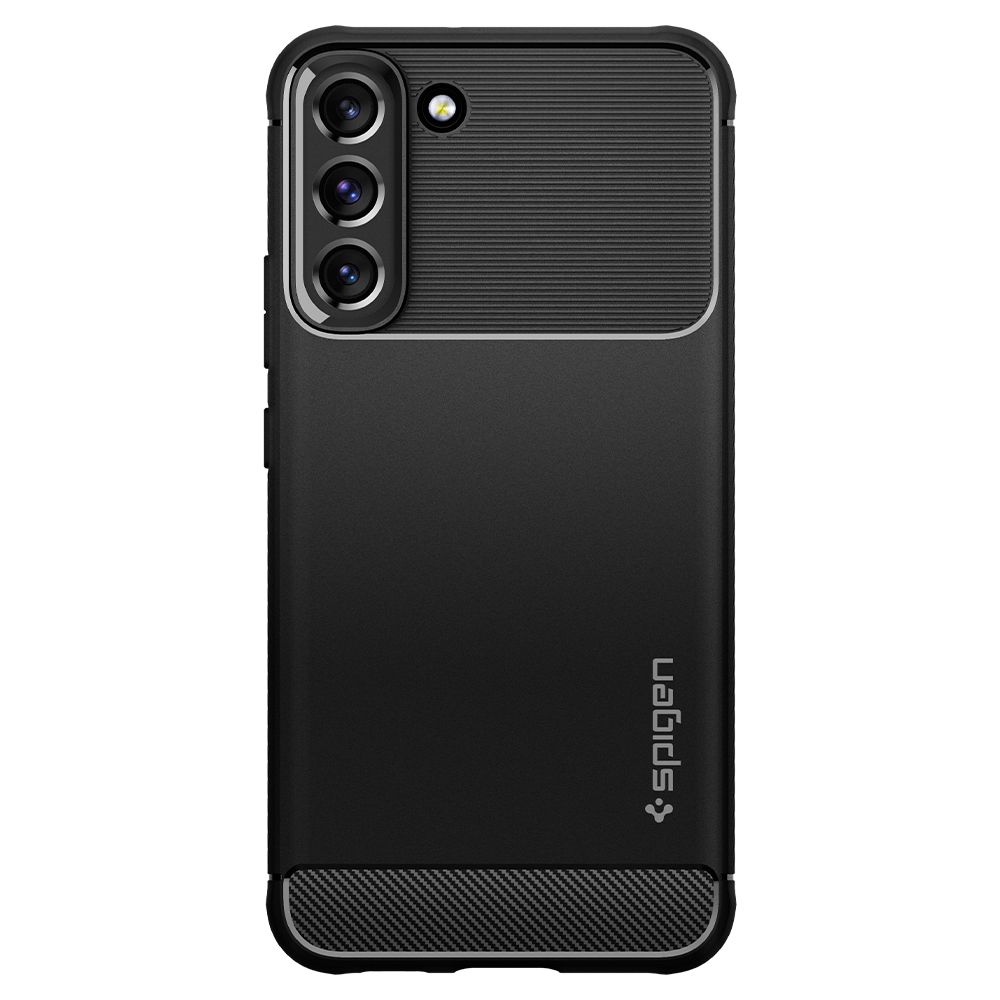 Dėklas Spigen Rugged Armor Galaxy S22, matinis juodas