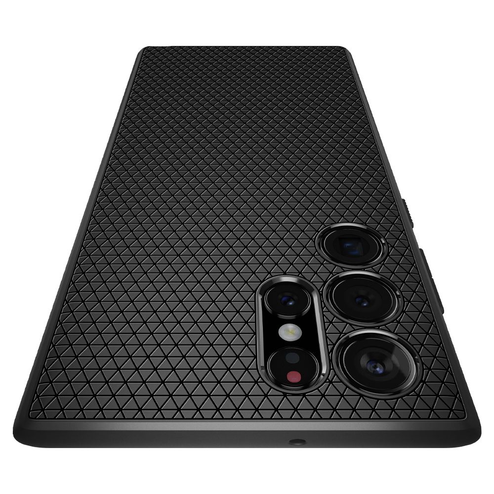 Dėklas Spigen Liquid Air Galaxy S22 Ultra, matinis juodas