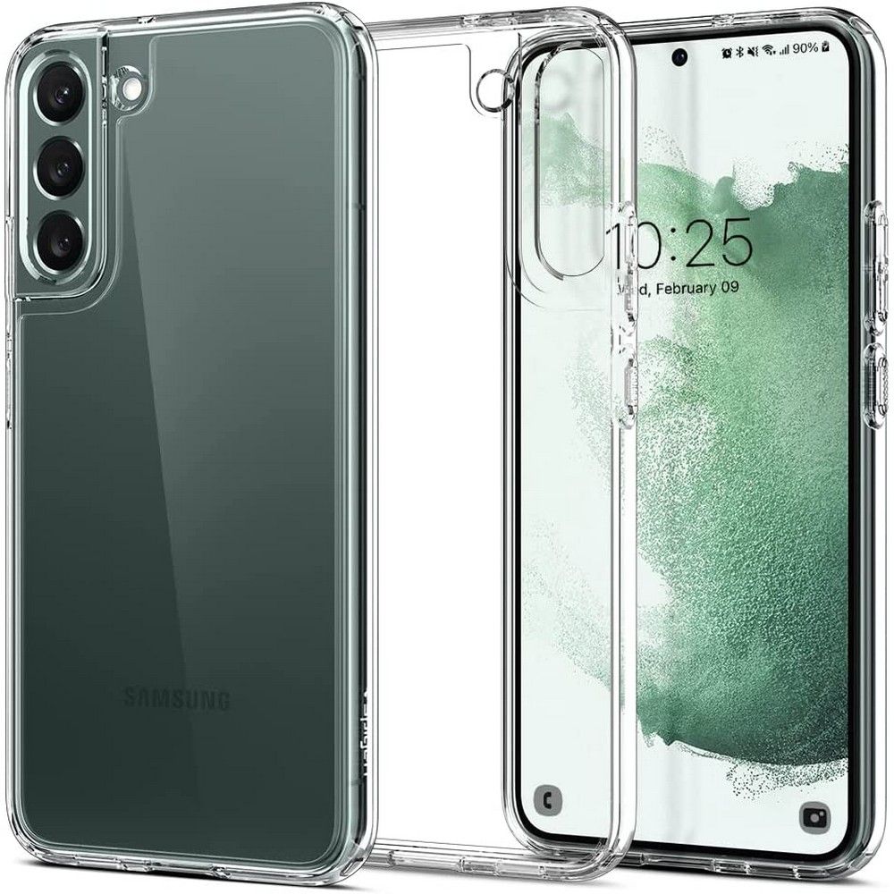 Dėklas Spigen Ultra Hybrid Galaxy S22, skaidrus