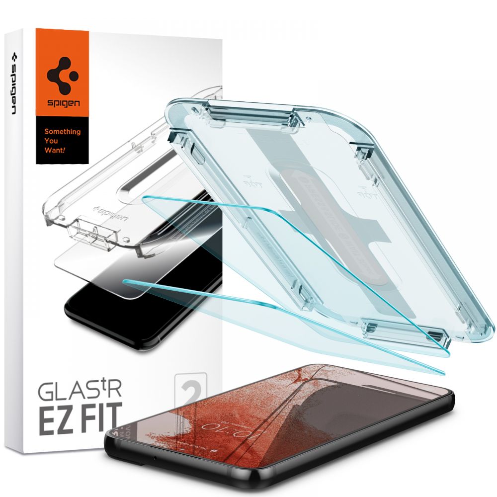 Apsauginis stiklas Spigen Glas.tR EZ Fit, 2 vnt., Galaxy S22