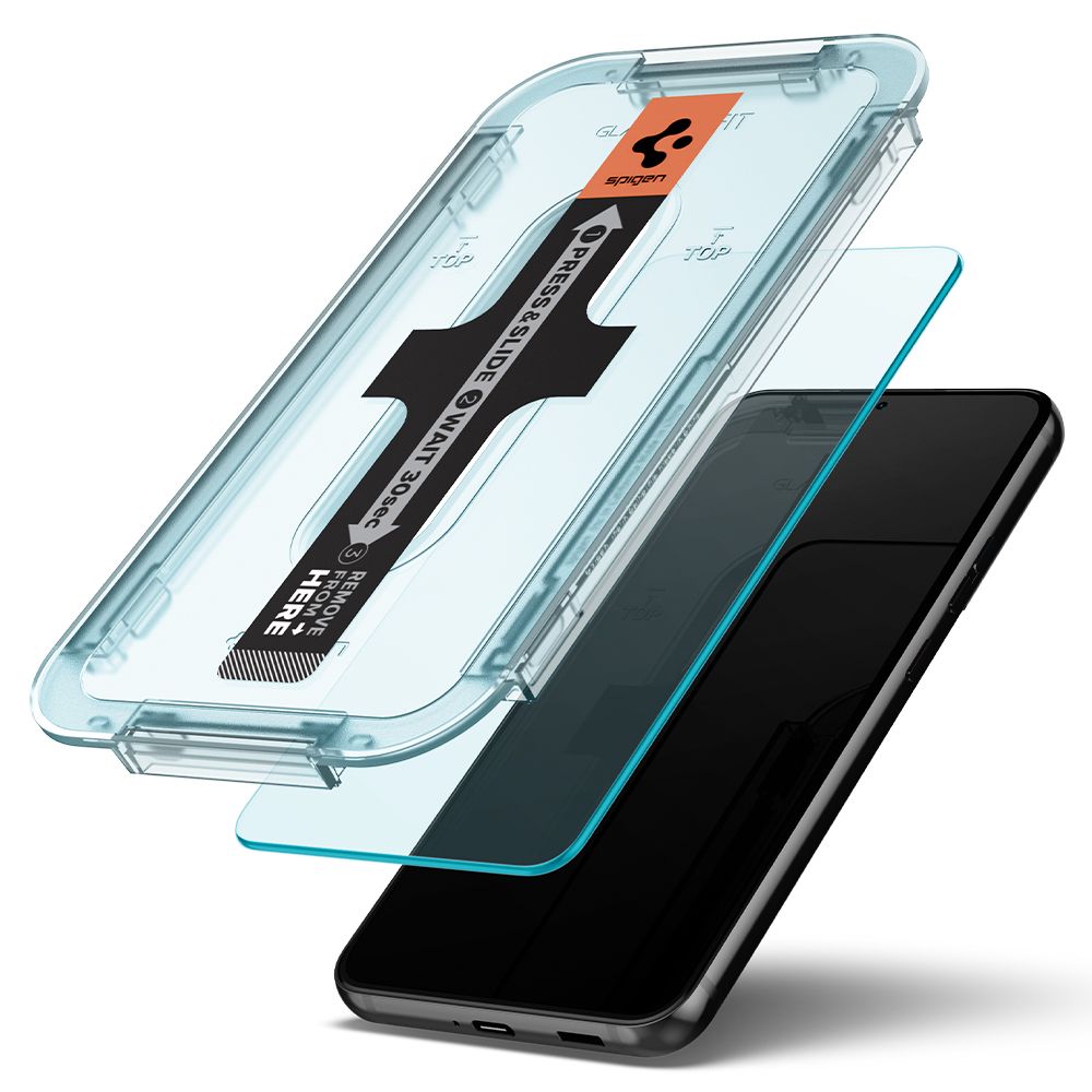 Apsauginis stiklas Spigen Glas.tR EZ Fit, 2 vnt., Galaxy S22