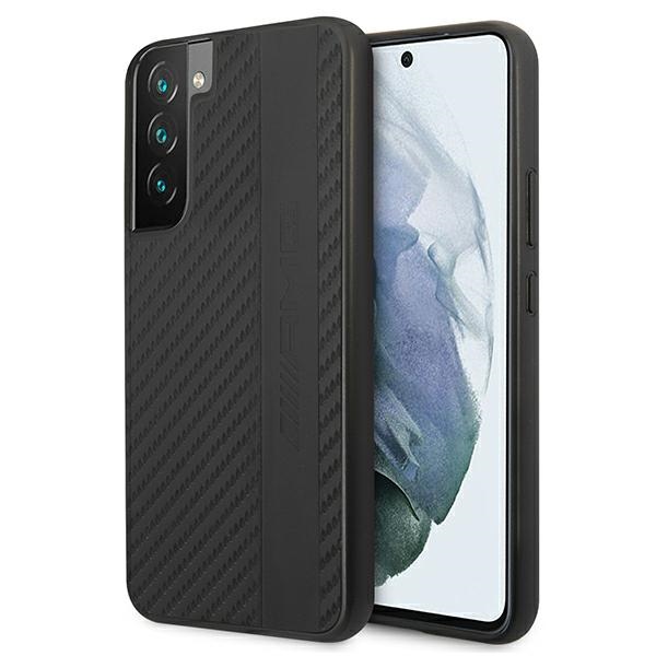 Mercedes-AMG anglies dėklas Samsung S22+ – juodas