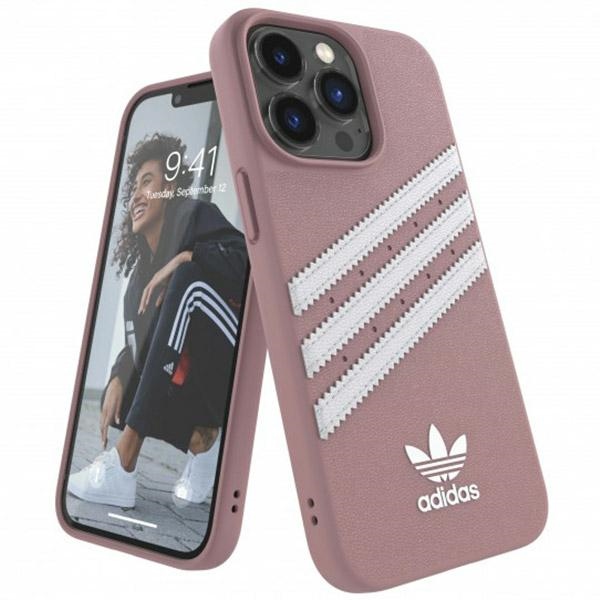 Adidas OR Molded Case PU dėklas iPhone 13/13 Pro – rožinis