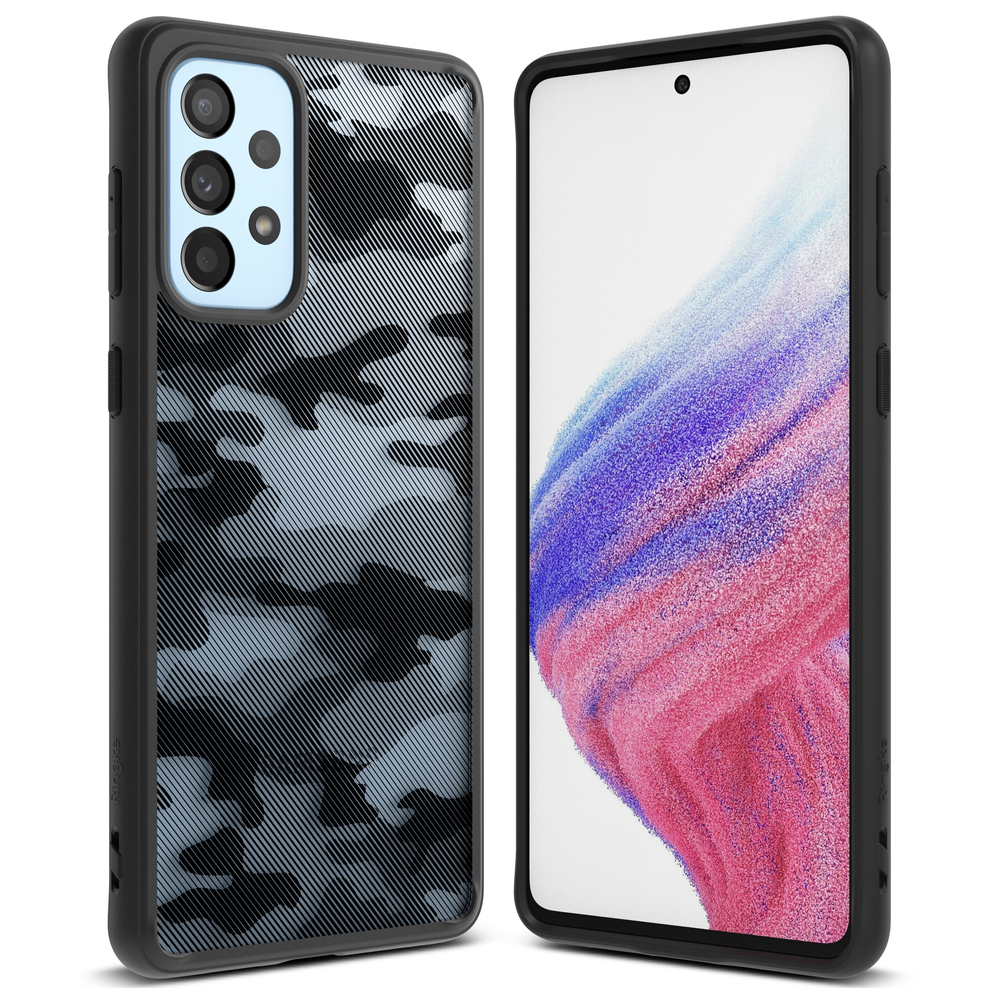 Ringke Fusion Matte dėklas Samsung Galaxy A73 – juodas