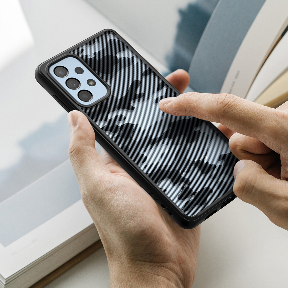 Ringke Fusion Matte dėklas Samsung Galaxy A73 – juodas