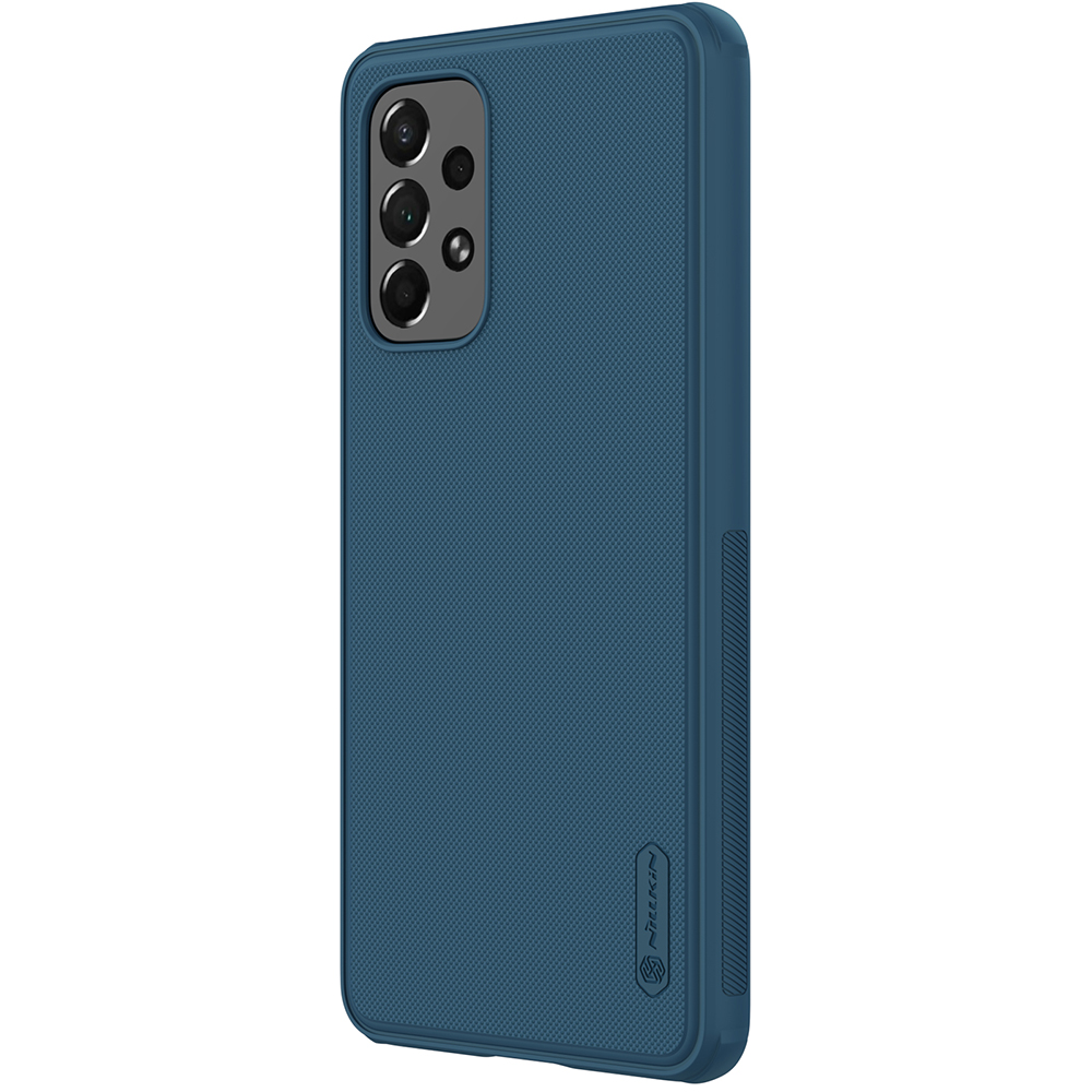 Nillkin Super Frosted Shield Pro dėklas Samsung Galaxy A73 – mėlynas