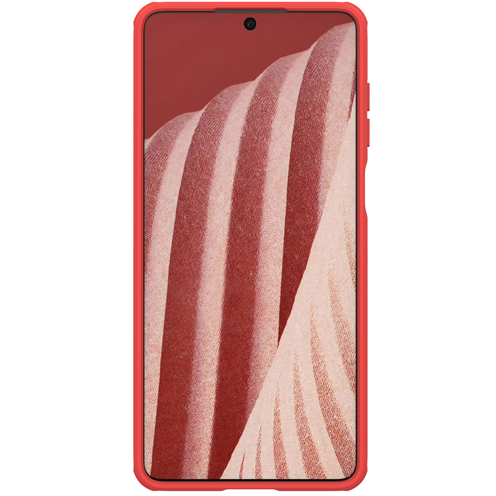 Nillkin Super Frosted Shield Pro dėklas Galaxy A73 – raudonas