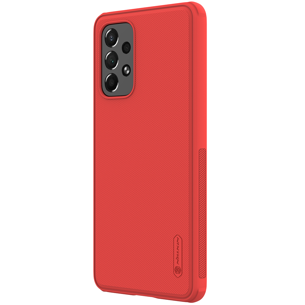 Nillkin Super Frosted Shield Pro dėklas Galaxy A73 – raudonas