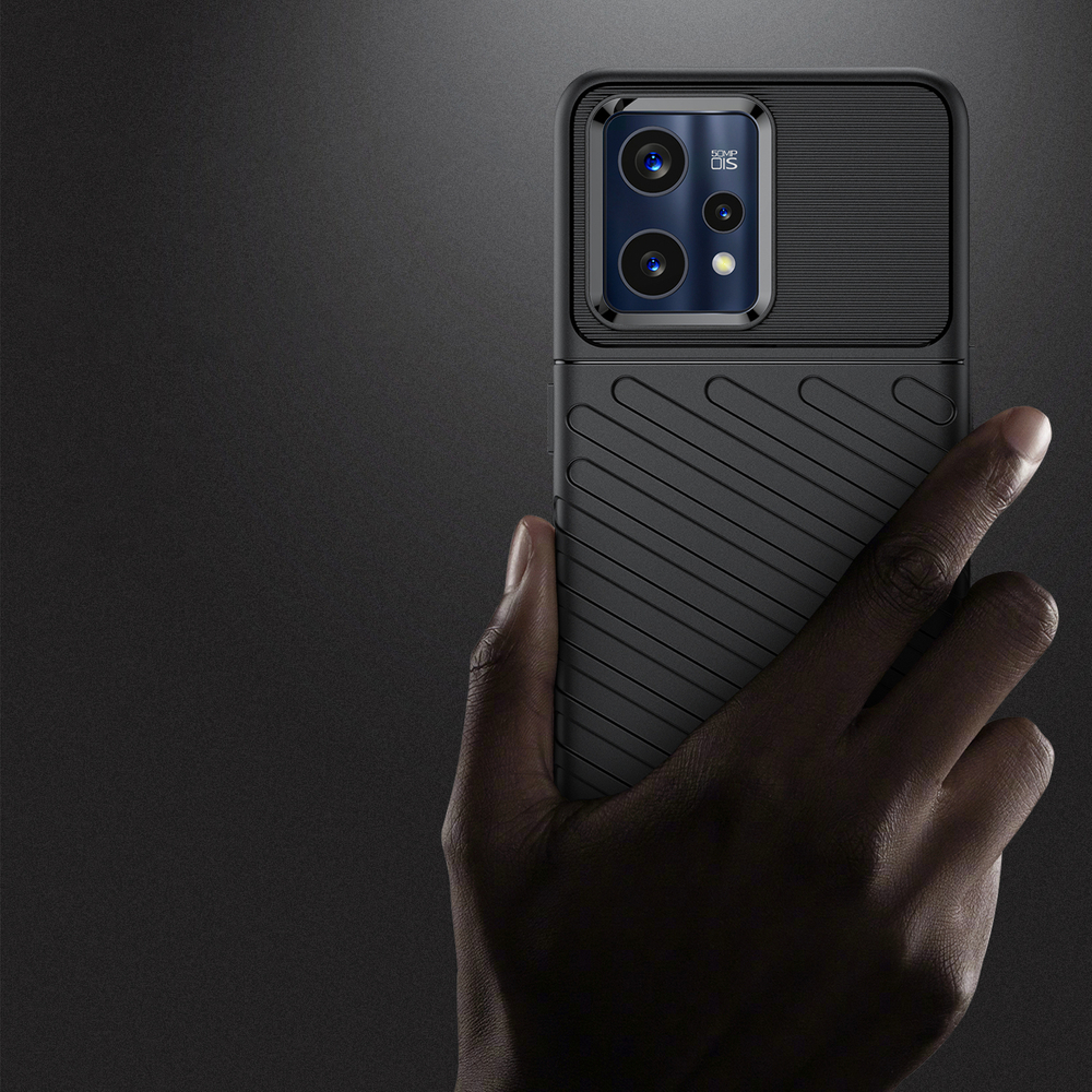 Thunder Case TPU dėklas Realme 9 Pro+ – juodas