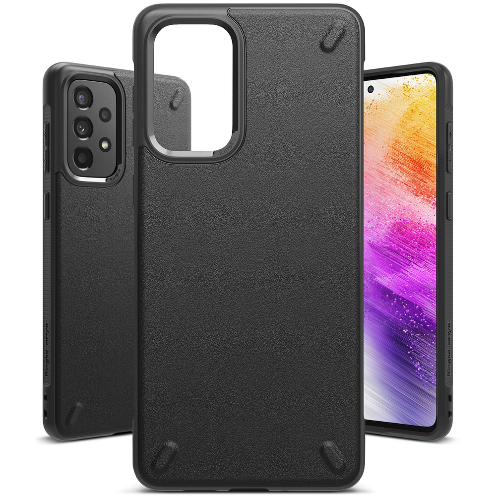 Ringke Onyx TPU dėklas Samsung Galaxy A73 – juodas