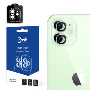 3MK Lens Protection Pro iPhone 11/12/12 Mini Camera objektyvo apsauga su tvirtinimo rėmeliu 1 vnt.