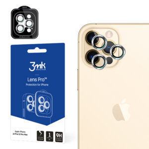 3MK Lens Protection Pro iPhone 12 Pro Max fotoaparato objektyvo apsauga su tvirtinimo rėmeliu 1 vnt.