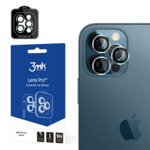3MK Lens Protection Pro iPhone 12 Pro fotoaparato objektyvo apsauga su tvirtinimo rėmeliu 1 vnt.