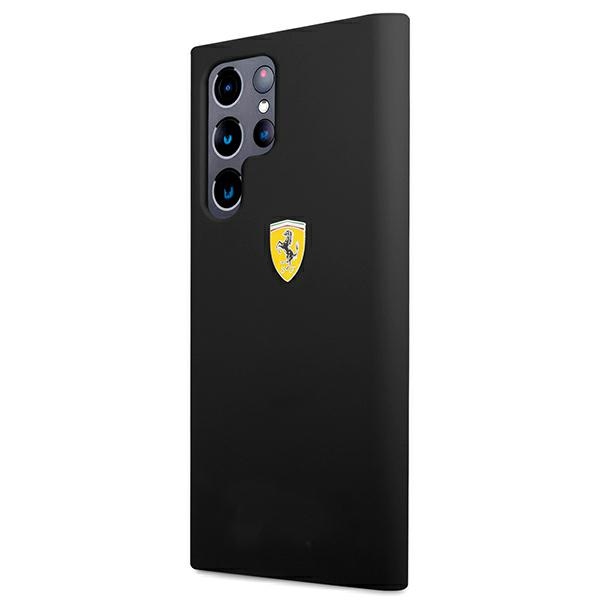 Ferrari silikoninis dėklas Galaxy S22 Ultra – juodas