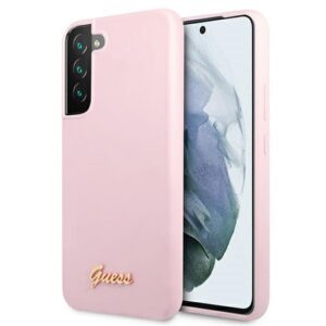Guess silikoninis dėklas Galaxy S22+ – levandų