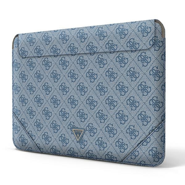 Guess 4G Uptown Triangle Logo dėklas 13-14" nešiojamajam kompiuteriui - mėlynas