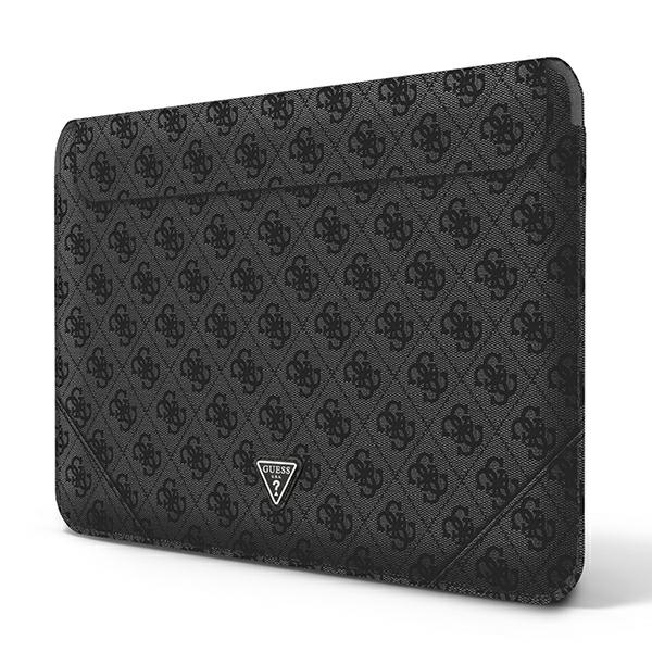 Guess 4G Uptown Triangle Logo dėklas 13-14" nešiojamajam kompiuteriui – juodas