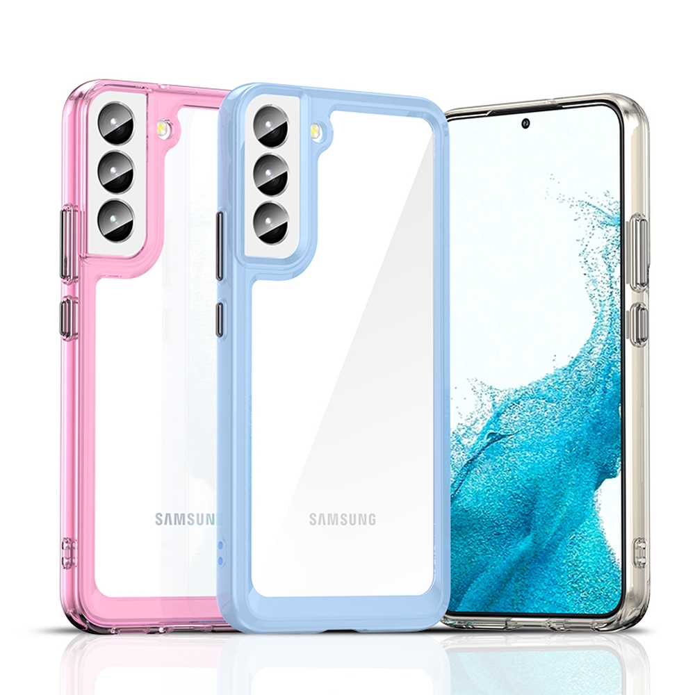 Skaidrus hibridinis dėklas Samsung Galaxy S22+
