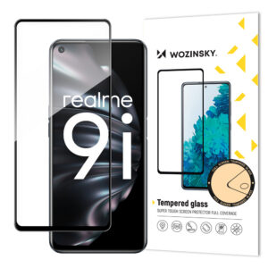 Wozinsky Full Glue stiklas Oppo A76/A36/Realme 9i – juodas
