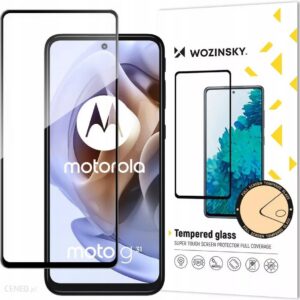 Wozinsky grūdintas stiklas Moto G51 – juodu rėmeliu