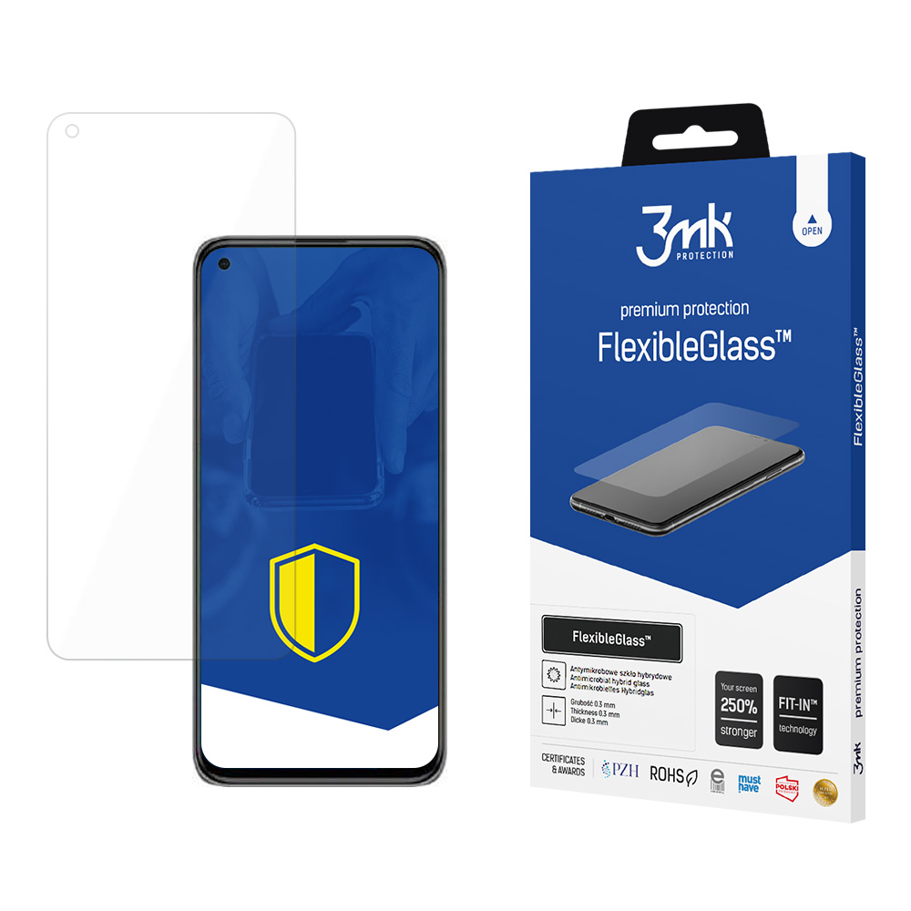 3mk FlexibleGlass™ hibridinis stiklas ant Xiaomi Mi 11 Lite 4G / 5G / 11 Lite 5G NE