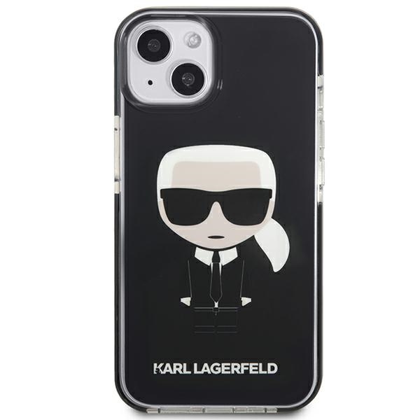 Karl Lagerfeld Ikonik Karl dėklas iPhone 13 mini – juodas