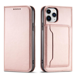 Dėklas-piniginė iPhone 12 Pro Max – rožinis
