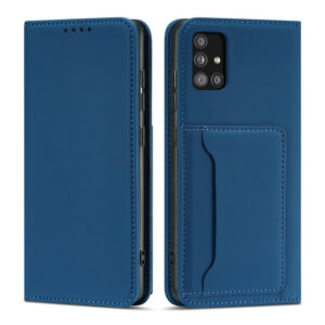 Magnet Card Case dėklas Samsung Galaxy A13 5G – mėlynas