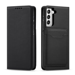 Magnetinis dėklas-piniginė Samsung Galaxy S22+ – juodas