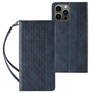 Magnet Strap Case dėklas iPhone 13 Pro – mėlynas