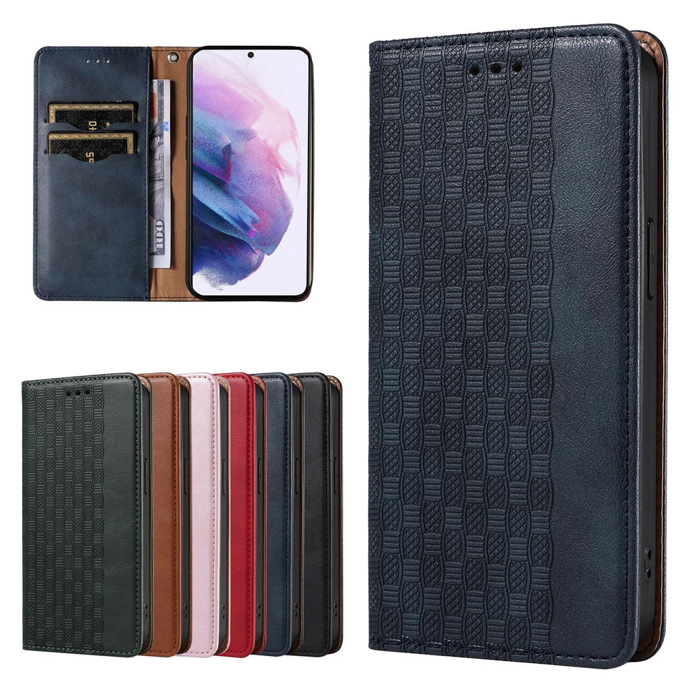 Magnet Strap dėklas-piniginė Samsung Galaxy S22+ – mėlynas