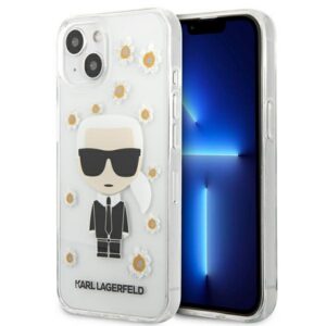 Karl Lagerfeld dėklas iPhone 13 mini – skaidrus